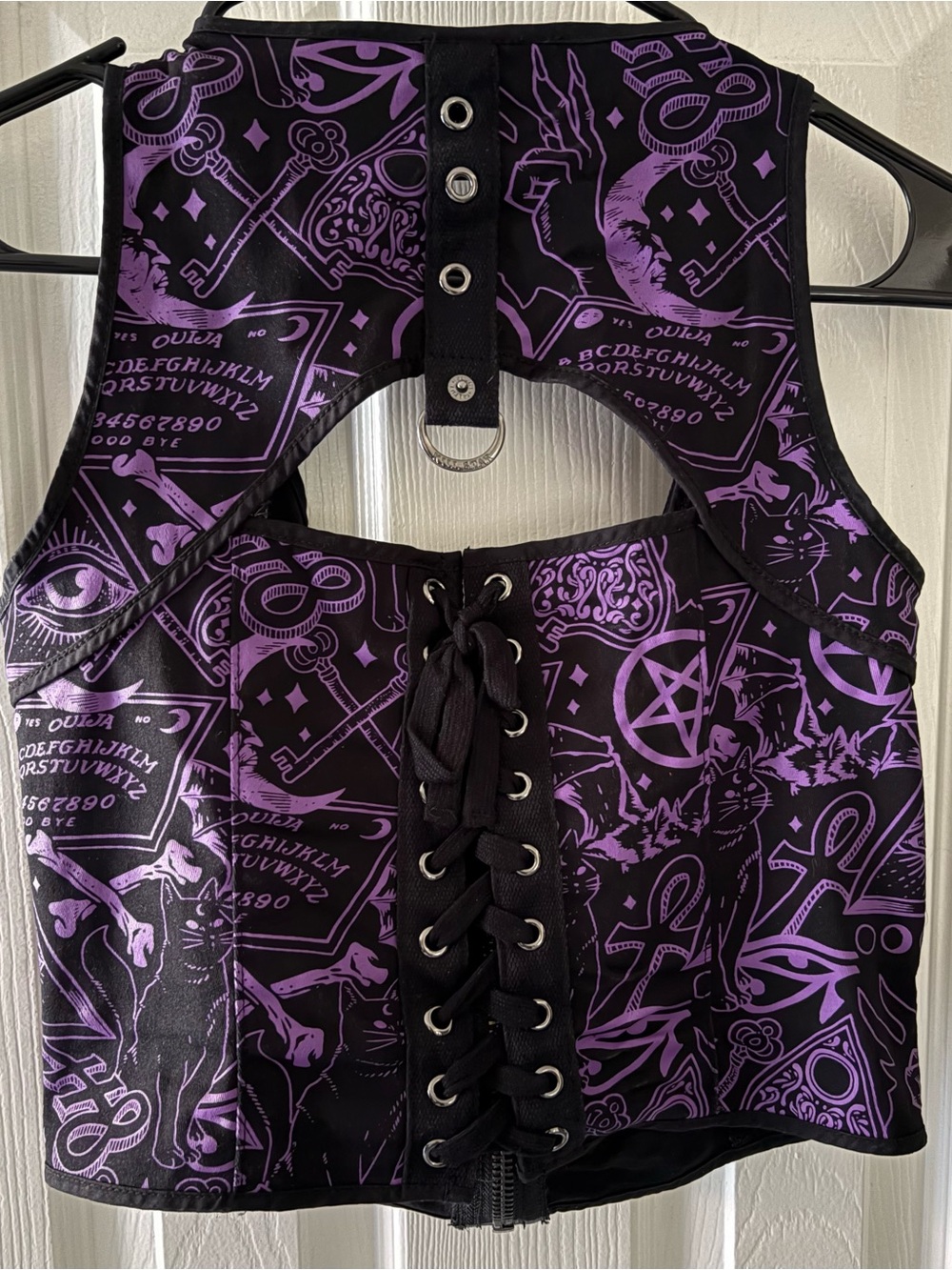 Killstar Pentagram Ouija Coven Witch Halter Top. Goth, Punk. Y2K. Glam Witch. - Picture 5 of 7